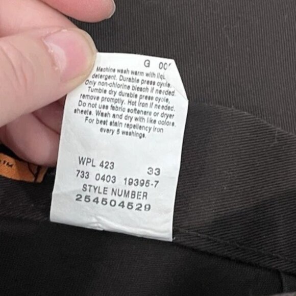 Dockers Women’s Brown Stain Defender Pants Size 16 Long 100% Cotton Chinos VTG - Picture 6 of 6